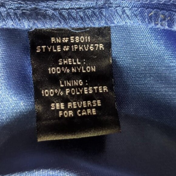 Jax Dress Sz 8 Blue Floral Lace Overlay Satin Lined Romantic Classic Sexy Femin - Picture 6 of 7